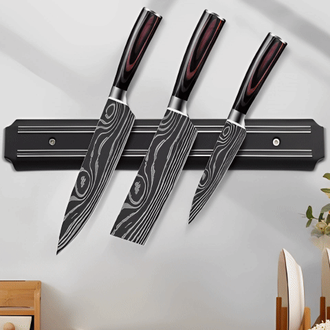 Barre magnétique pour  couteaux de toutes formes très solide  - Cuisinezchezvous.com