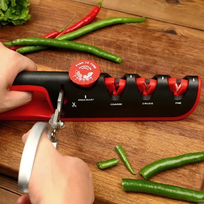 Aiguiseur de couteau professionnel PrecisionPro à 4 étapes d'affûtage-Cuisinezchezvous.com