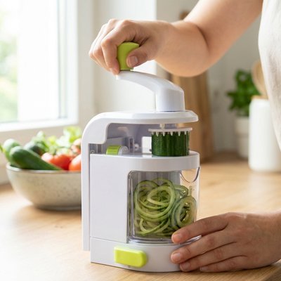 Détail des lames interchangeables du coupe legumes EasyCut™ cuisinezchezvous.com