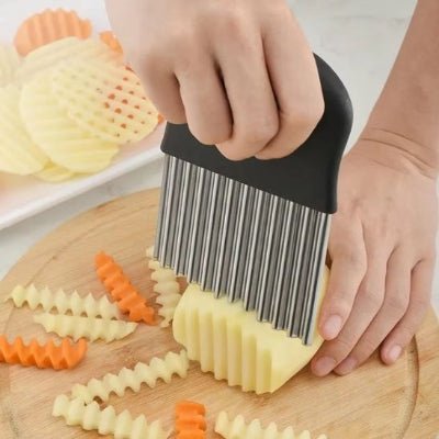 Coupe Légumes Ondulé | EasyCut™ ondule dentele EasyCut acier inoxydable - Cuisinezchezvous.com