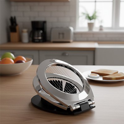 Coupe oeuf ergonomique Précision Express en acier - Cuisinezchezvous.com