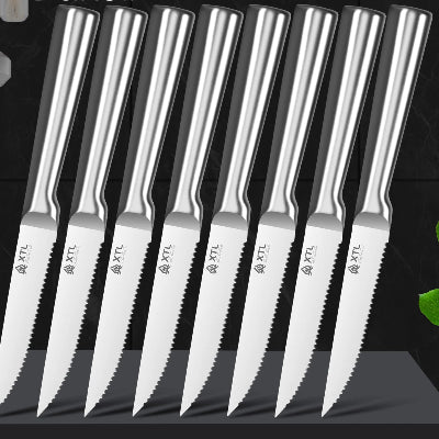 Couteau à viande premium avec lame dentelée