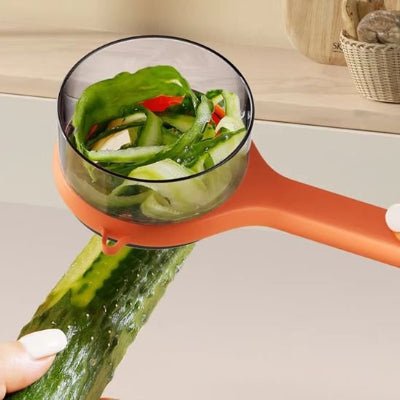 Éplucheur à légumes multifonction avec bol collecteur intégré - Cuisinezchezvous.com