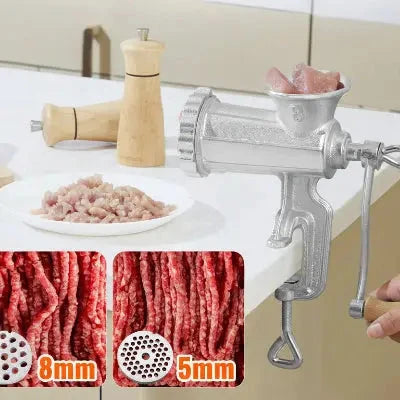 Hachoir en fonte robuste utilisation découpe viande - Cuisinezchezvous.com