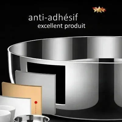 Marmite inoxydable 6L fond épais détail poli miroir - Cuisinezchezvous.com