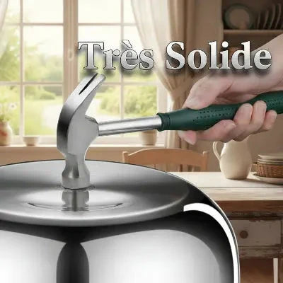 Marmite acier inox 304 6L accessoire cuisine professionnel - Cuisinezchezvous.com