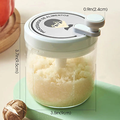 Mini hachoir manuel EasyCut™ silencieux sans électricité rangement facile tiroir - Cuisinezchezvous.com