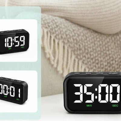 Minuteur de cuisine MemorySound ChronoKitchen™ coloris noir - Cuisinezchezvous.com