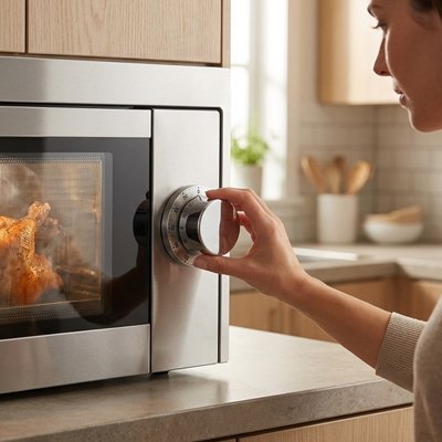 Minuteur ChronoKitchen™ posé sur plan de travail cuisine - Cuisinezchezvous.com