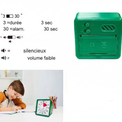 Minuteur visuel silencieux ChronoKitchen™ dimensions en centimètres - Cuisinezchezvous.com