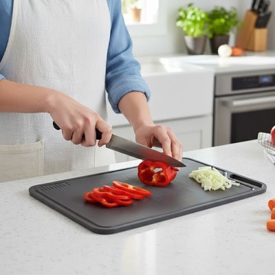 Planche a decouper anti derapante | Robuste & Ecologique ChefBoard™ - Cuisinezchezvous.com