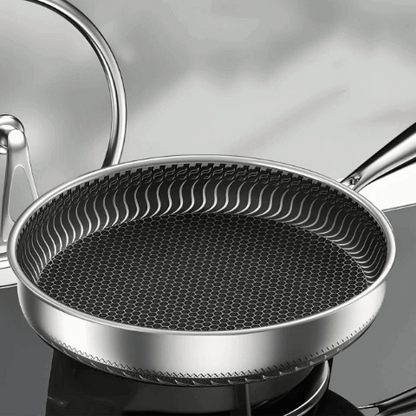 Poele HeatPro™ manche ergonomique résistant à la chaleur - Cuisinezchezvous.com