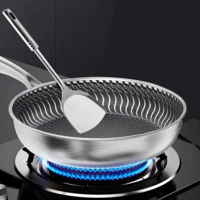 Poêle Inox HeatPro™ | Poele Inox Cuisson Professionnelle Toutes Plaques - Cuisinezchezvous.com
