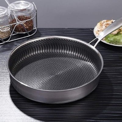 Poêle Inox HeatPro™ | Poele Inox Cuisson Professionnelle Toutes Plaques - Cuisinezchezvous.com