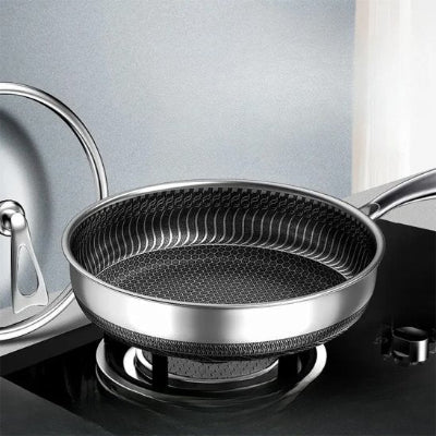 Poêle Inox HeatPro™ | Poele Inox Cuisson Professionnelle Toutes Plaques - Cuisinezchezvous.com