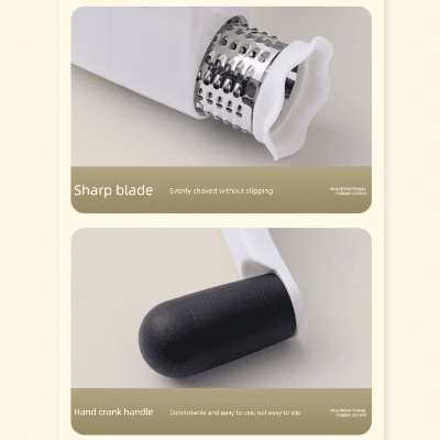 Râpe à Fromage Rotative à Manivelle 3 en 1 – EasyCut™ - Cuisinezchezvous.com