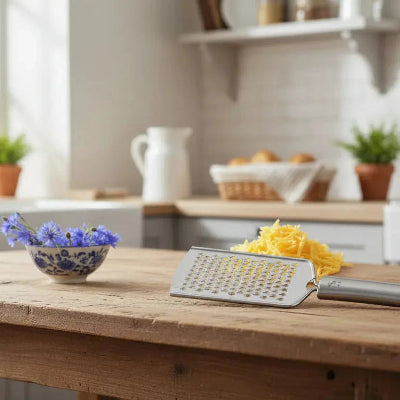 Râpe portative inox résultat râpage fin et régulier - Cuisinezchezvous.com