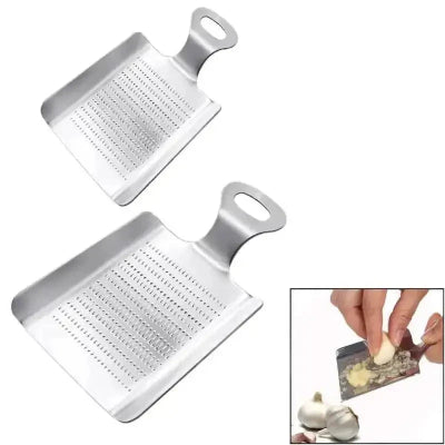 Râpe à gingembre et wasabi acier inoxydable vue de face - Cuisinezchezvous.com
