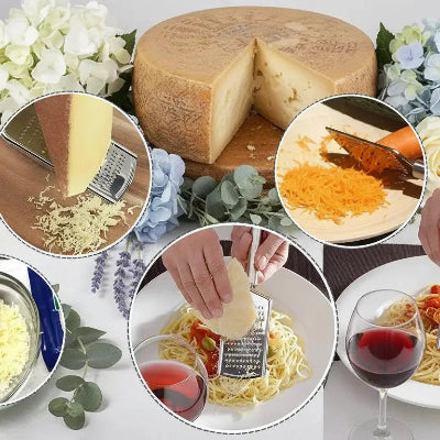 Râpe à fromage inox multi-usages légumes et fromage - Cuisinezchezvous.com