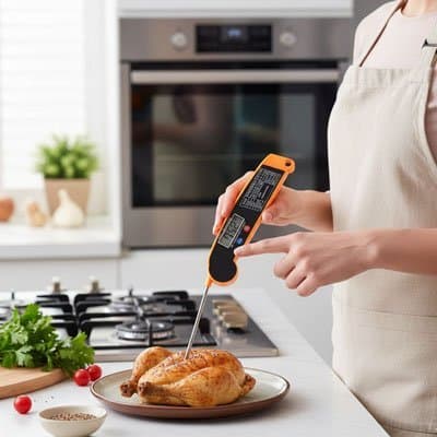 Thermomètre de cuisine grande tige inox - Cuisinezchezvous.com
