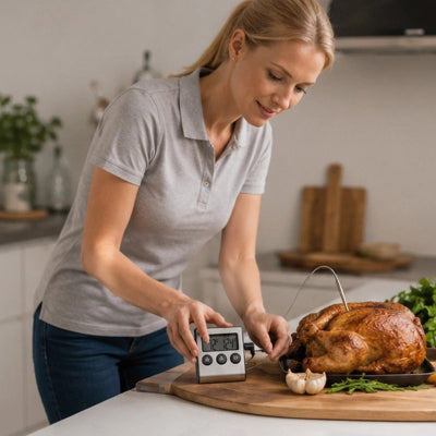 Thermometre de cuisson avec écran del