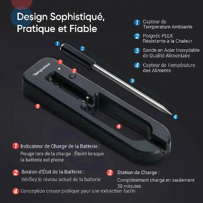 Thermomètre de cuisson| très-résistant Cuisinezchezvous.com