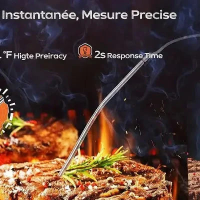 Thermomètre de cuisson ultra-précis sonde inox toutes viandes - Cuisinezchezvous.com`